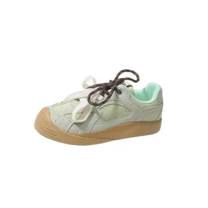 Zapatos informales De malla para mujer, zapatillas Retro transpirables De suela gruesa, De entrenamiento, para verano - 1