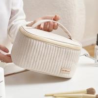 Bolsa De Maquillaje Para Mujer Viaje Organizador De Cosméticos Estilo Sólido Bolsa Portátil De Cuero PU Neceser Bolsa De Cosméticos - details 1