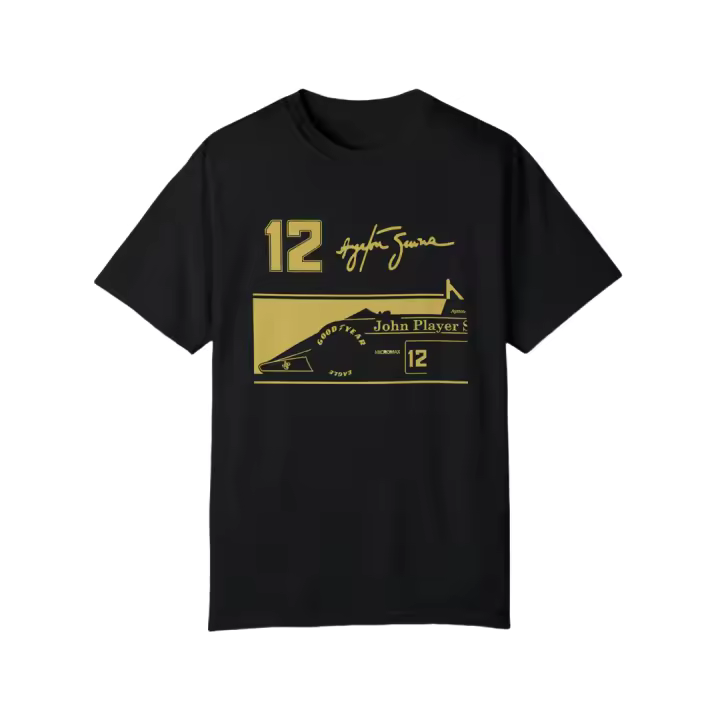 Camiseta Casual de Algodón para Hombres Diseño de Coche F1 de John Player - 1