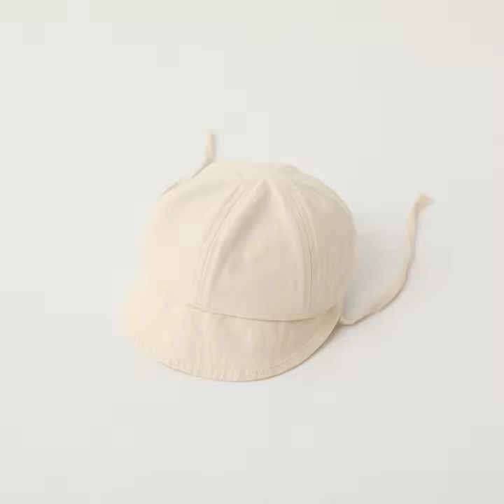 Gorro bonito con visera para bebé, sombrero con protección solar, sombrero de béisbol para bebé, sombrero para el sol para niña y niño de Color sólido para primavera y verano para recién nacido - 1