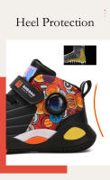 Zapatillas de Baloncesto de Cuero Impermeable para Niños Zapatillas de Tenis de Moda para Correr al Aire Libre Zapatillas Deportivas Escolares Antideslizantes - details 6