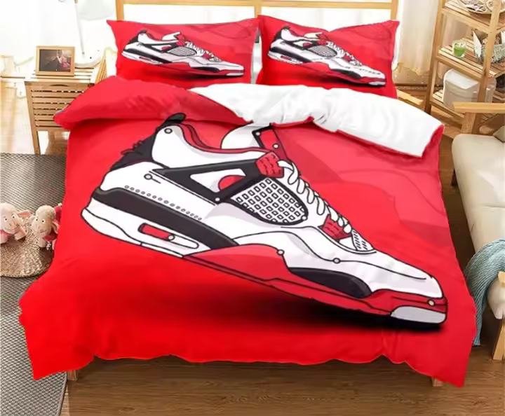 Juego de Ropa de Cama de Baloncesto Cubierta de Almohada, Funda de Cama, Funda de Almohada - 1