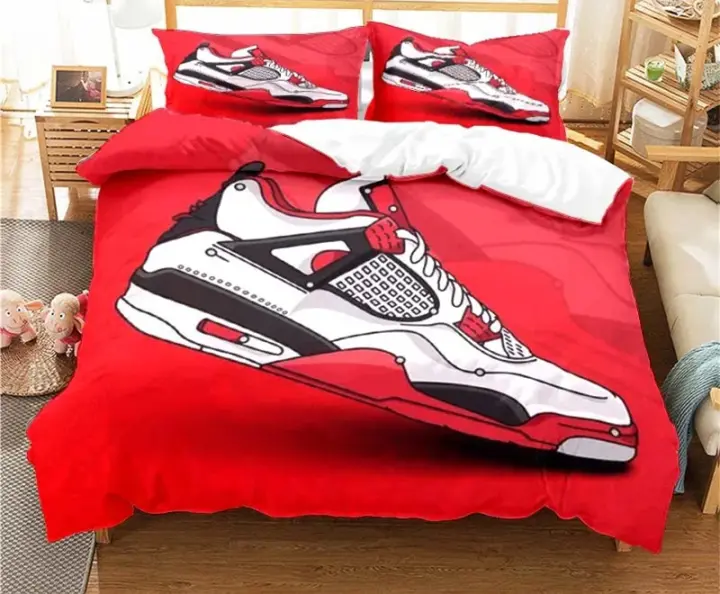 Juego de Ropa de Cama de Baloncesto Cubierta de Almohada, Funda de Cama, Funda de Almohada - 1