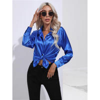 Camisa de satén para mujer, blusa de manga larga, nuevo estilo primavera/verano, ropa de mujer - details 43
