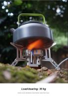 Quemador de camping de viaje a gas de 3 cabezales, estufa de mochila plegable de 6800W, equipo de cocina para senderismo, picnic y barbacoa al aire libre - details 5