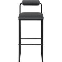 Taburetes de Cocina Altos con Resalto 2X Taburetes Cuadrados con Asiento de Terciopelo - details 14