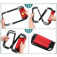 Silla plegable portátil para exteriores, taburete de aluminio ligero y duradero con bolsa, utilizado para pescar, hacer picnic y acampar - details 6