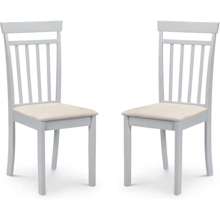Juego de 2 sillas de comedor Coast, gris - 1