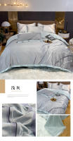 Juego de Cama de Europeo Simple con 60 Hilos Lavado y Doble Cara Suave como Seda de Hielo Juego de 4 Piezas con Funda de Edredón y Sábana - details 14