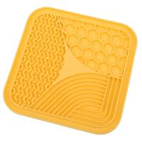 Ventosa para mascotas, almohadilla para lamer, estera para el almuerzo para mascotas, almohadilla de comida lenta para gatos y perros, potente ventosa, material de silicona fácil de lavar - details 0