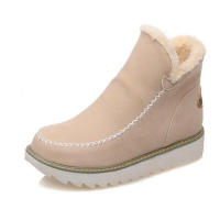 Zapatos de algodón con suela gruesa de gran tamaño para mujer, ots cortos cálidos de Color sólido, novedad de invierno - details 1