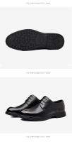 Zapatos de cuero traje de cuero de los hombres zapatos de boda de alta gama de negocios vestido de piel de vaca de primera capa zapatos de los hombres de estilo británico versátil primavera nuevos modelos - details 13