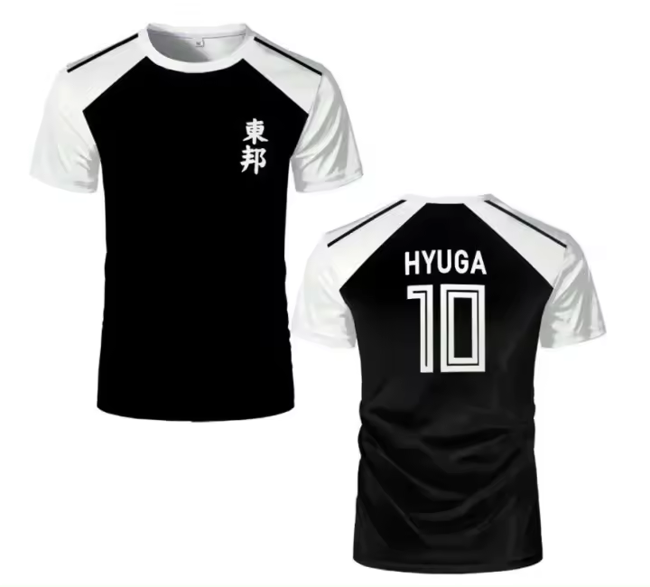 Tsubasa Animated Jersey Camiseta de talla grande con estampado 3D para hombre y mujer, deporte, manga corta transpirable de secado rápido - 1
