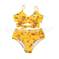 Bikini de dos piezas de cintura alta con estampado de leopardo, traje de baño sexy para mujer - details 31