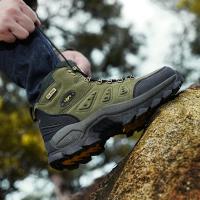 Zapatillas De Deporte De Aventura De Caña Alta Unisex De Talla Grande, Agarre Duradero, Antideslizante, Con Cordones, Comodidad, Ideal Para Botas De Senderismo Al Aire Libre, Calzado Para Hombre - details 6