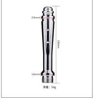 Ducha de acero inoxidable Leten de 7 orificios laterales para enema, limpiador de metal, tapón anal, juguetes sexuales anales. - details 4