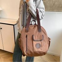 Mochila de nailon para natación de estilo coreano, bolso de hombro de forma redonda de nailon de Color sólido, bolso de mano con diseño de nicho, bolso de viaje para Fitness - details 11