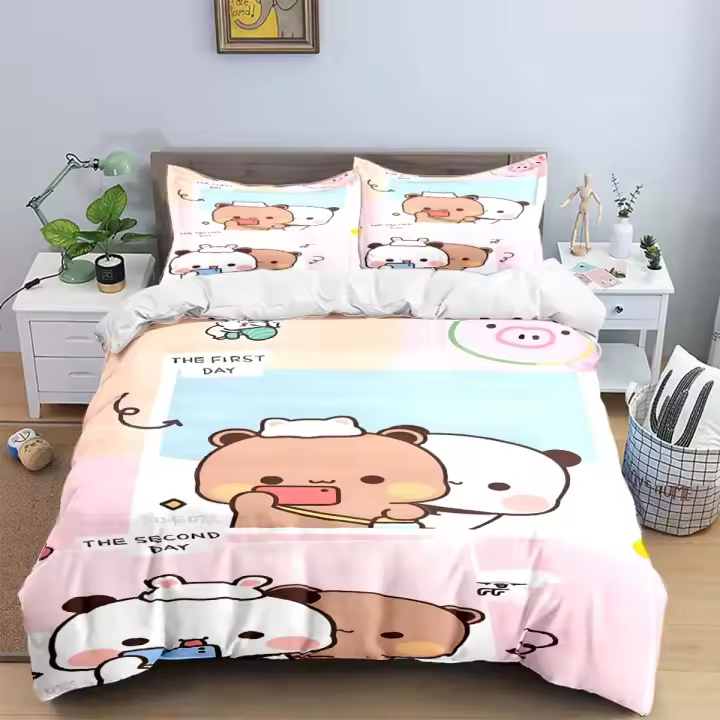 Exquisito Papel Tapiz de Dibujos Animados B-bubu Cubierta de Edredón de Impresión Digital Anime - 1