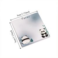 10 Uds. Notas adhesivas autoadhesivas de dibujos animados escritura suave estilo Ins libretas de Panda suministros escolares cuadernos de notas cuadrados - details 0
