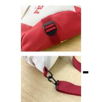 Bolsa de mensajero de color contrastante, estudiante masculino, gran capacidad, mochila deportiva de ciclismo de moda, diseño de nicho de marca de moda, bolsa de pecho, bolsa de cintura. - details 6