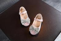 Zapatos de baile con gancho y bucle de princesa elegantes planos para niño brillante de cuero con lazo para niña, 2024 - details 8