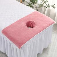 Toalla facial de masaje gruesa profesional, toalla suave y transpirable para salón de belleza, reutilizable con almohadillas para reposacabezas con agujeros, accesorios para el hogar - details 11