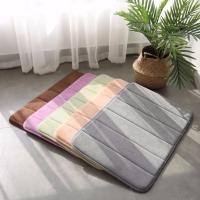 Alfombrilla de baño para el hogar, alfombras de espuma viscoelástica suave, súper absorbentes, para dormitorio, suelo de inodoro, ducha, decoración, 12 colores - details 2