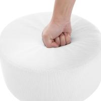 Taburete de Maquillaje Redondo Pequeño Giratorio de Altura Ajustable Taburete Bar Bajo PU para Tocador, Dormitorio, Oficina en Casa y Salón Blanco, BH14ws-1 - details 49