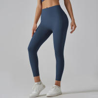 Hmidou-mallas de gimnasio con bolsillos para mujer, pantalones de Yoga, Fitness, cintura alta, Control de barriga, correr, entrenamiento - details 8