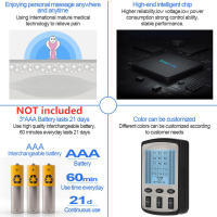Masajeador Eléctrico TENS de 15 Modos Estimulador Muscular EMS para Alivio del Dolor en Cuello y Espalda Herramienta de Terapia Física con Electrodes - details 1