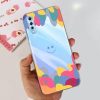 Funda trasera con patrón de gato para Vivo Y7s, carcasa de silicona transparente de TPU suave a la moda para niños, fundas para Vivo Y7s V1913A V1913T - details 44