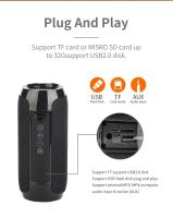 Altavoz Portátil Bluetooth T&G TG117 Woofer Inalámbrico para Exteriores Llamada Libre - details 9