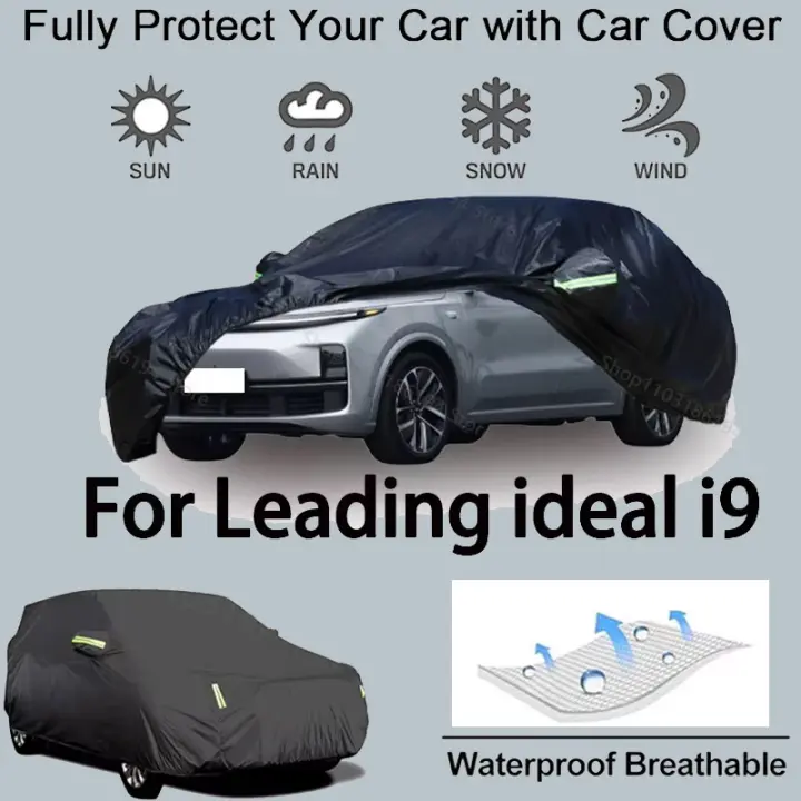 Funda completa para coche Leading Ideal I9, equipo de protección a prueba de nieve, parasol, accesorios para automóviles impermeables y a prueba de polvo, negro - 1