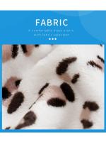 Ropa De Bebé Unisex Estampado De Leopardo Y Flannel Para Otoño E Invierno Con Cuello Alto Y Cierre Simple Talla 0-18 Meses - details 1