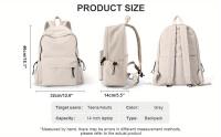 Moqueta Ligera de Nailon para Viajes Universitarios - Bolso Portátil Resistente con Múltiples Compartimentos y Correas Acolchadas, Diseño Elegante y Minimalista para Estudiantes Hombres y Mujeres (Secundaria, Preparatoria, Trabajo), Mochila Escolar - details 1