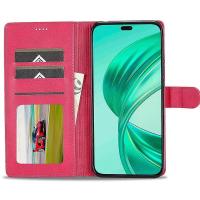 Funda de piel de becerro con textura de piel y cierre magnético para Honor X8b 4G - details 0