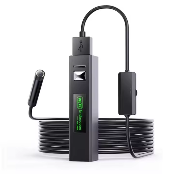 Cámara endoscópica WiFi con luces LED ajustables para inspección de automóviles, alcantarillas - 1