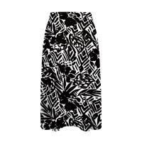 Falda elástica plisada estampada de cintura alta a rodilla para mujer, moda, fiesta, verano, 2024 - details 27