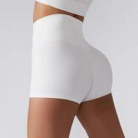 Pantalones cortos de ejercicio ajustados a la cintura, pantalones de yoga desnudos para levantamiento de cadera, leggings deportivos ajustados de cintura alta para mujer - details 3