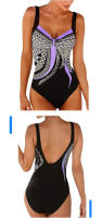 Bañador de Una Pieza Vintage para Mujer, traje de Surf, Tallas Grandes, Monokini, Push Up, Sexy, Cuello en V - details 4