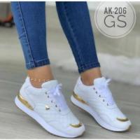 Zapatillas de deporte de malla para mujer, zapatos planos con cordones, transpirables, cómodos, para correr al aire libre, caminar, cómodos y a la moda - details 3