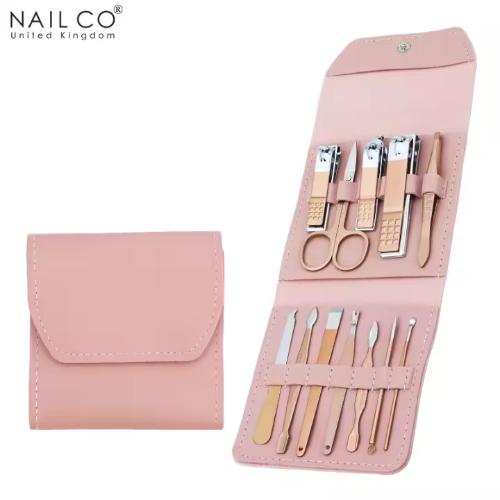 NAILCO-cortaúñas portátil profesional para pedicura, juego de herramientas de acero inoxidable para manicura, cortador de uñas mate, tijeras con gancho de Águila - 1