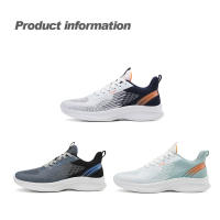 Zapatillas deportivas transpirables para hombre, calzado deportivo ligero para exteriores, zapatos de entrenamiento con absorción de golpes, a la moda - details 1