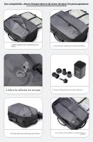 La mochila se puede aspirar y comprimir, mochila de expansión simple y de gran capacidad, de alta gama para hombres, bolsa de viaje. - details 11