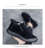 Botas cortas para hombre con aislamiento de felpa, zapatos informales, botas de nieve antideslizantes de suela gruesa, zapatos de algodón para invierno al aire libre, botines para hombre - details 9