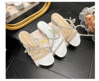 Sandalias de tacón alto con Cabeza redonda, diamante, arco nuevas, estilo, pequeño, tamaño grande, grueso, 41-43 - details 23
