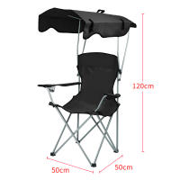 Rcynview Silla plegable Respaldo Sillas de comedor plegables Silla de oficina para reuniones Silla de camping para el hogar Taburete plegable de ocio Pesca portátil al aire libre Camping Tamaño: 50x50x90-120 cm 1 pieza - details 6