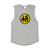 Camiseta sin mangas de algodón Muscleguys con logotipo de anime japonés para hombres algodón lavado en máquina para primavera/verano - details 19