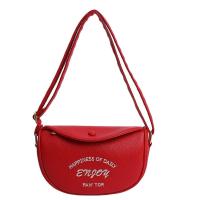 Bolso de hombro de lujo con letras coreanas simples, bolso de mano de cuero PU con bordado para mujer - details 13