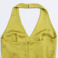 OUWU- Estilo Callejero Otoño Nueva Ropa De Mujer Casual Y De Moda Estilo Europeo Y Americano Mono Con Textura De Seda Simple - details 4